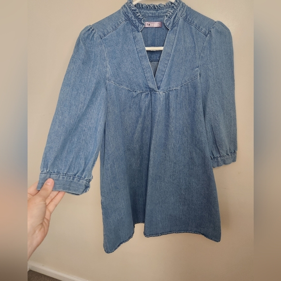Women's Lalavon Denim Dress Sz XS - Picture 4 of 10